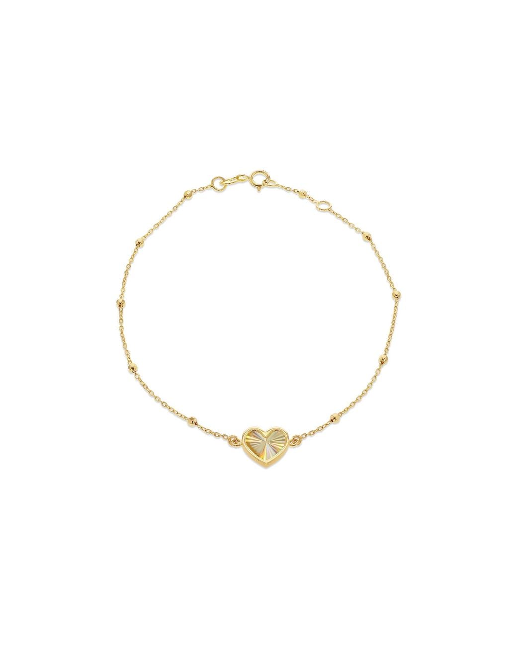 iJewel Metallic 9Ct Heart Bracelet