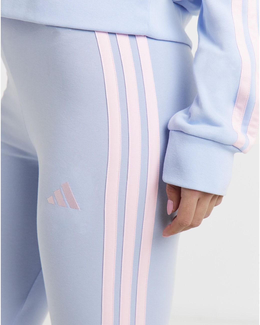 Adidas Blue 3 Stripes Leggings