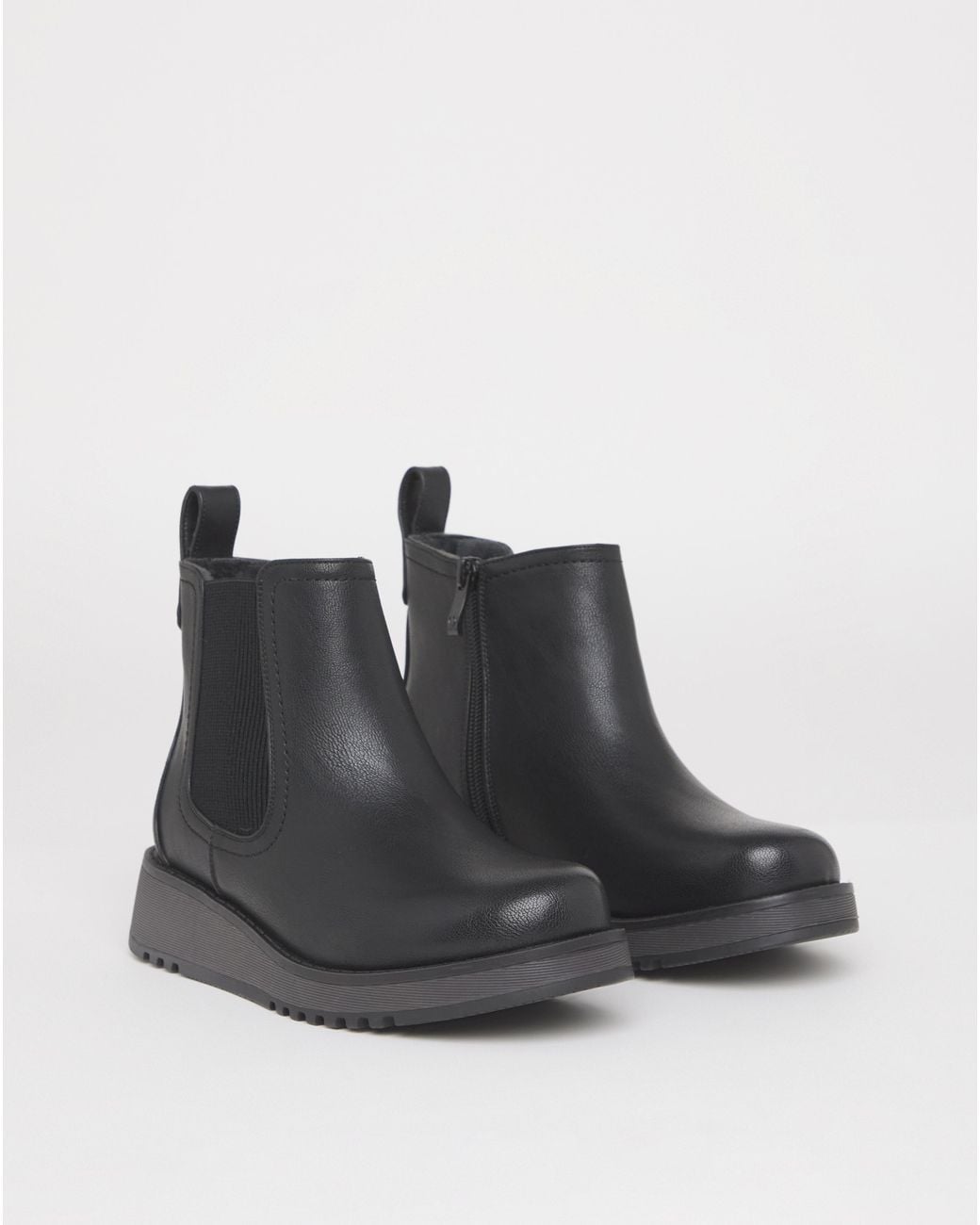 Heavenly Feet Blue Rolo Boot Wide Fit