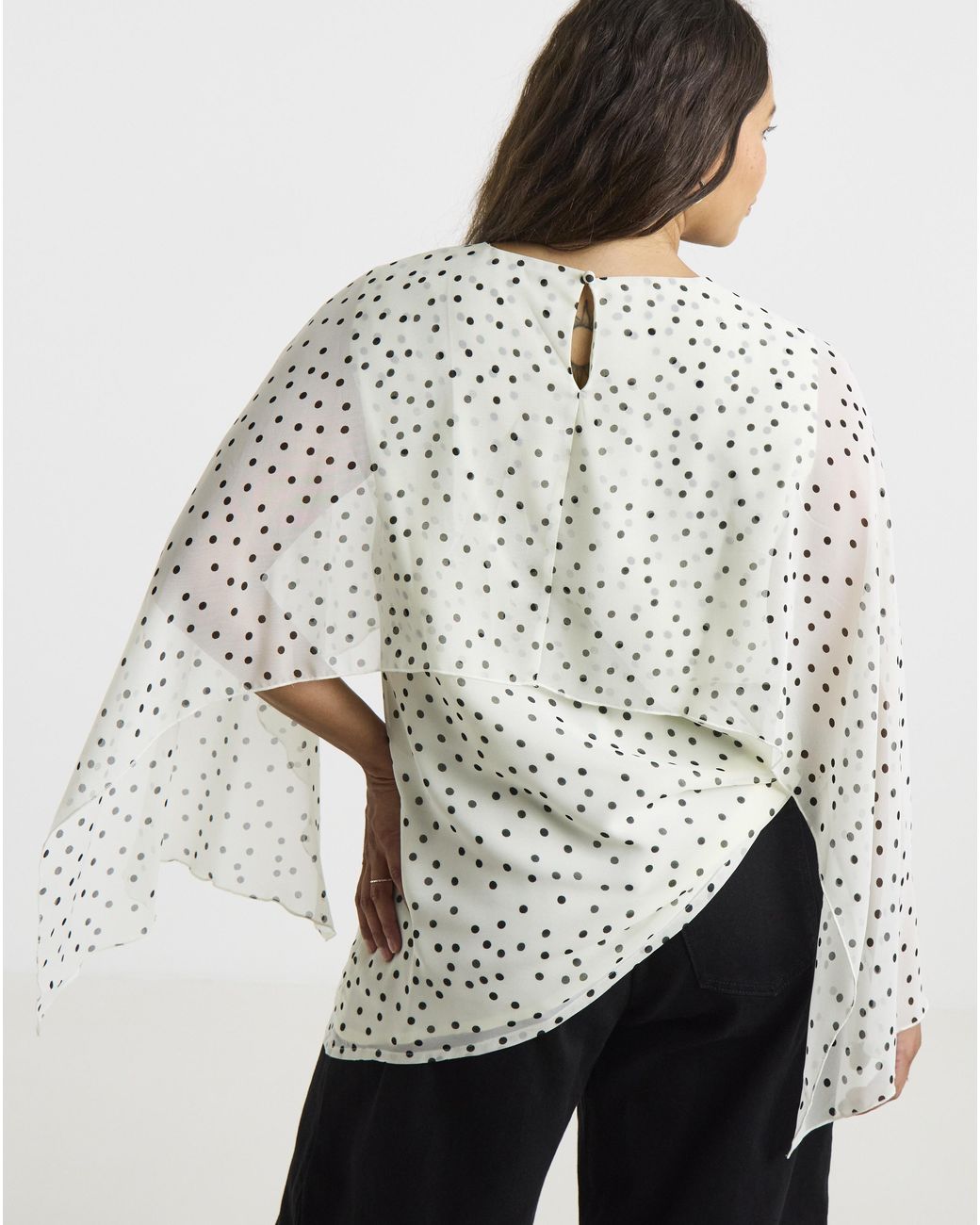Simply Be Blue Cape Blouse