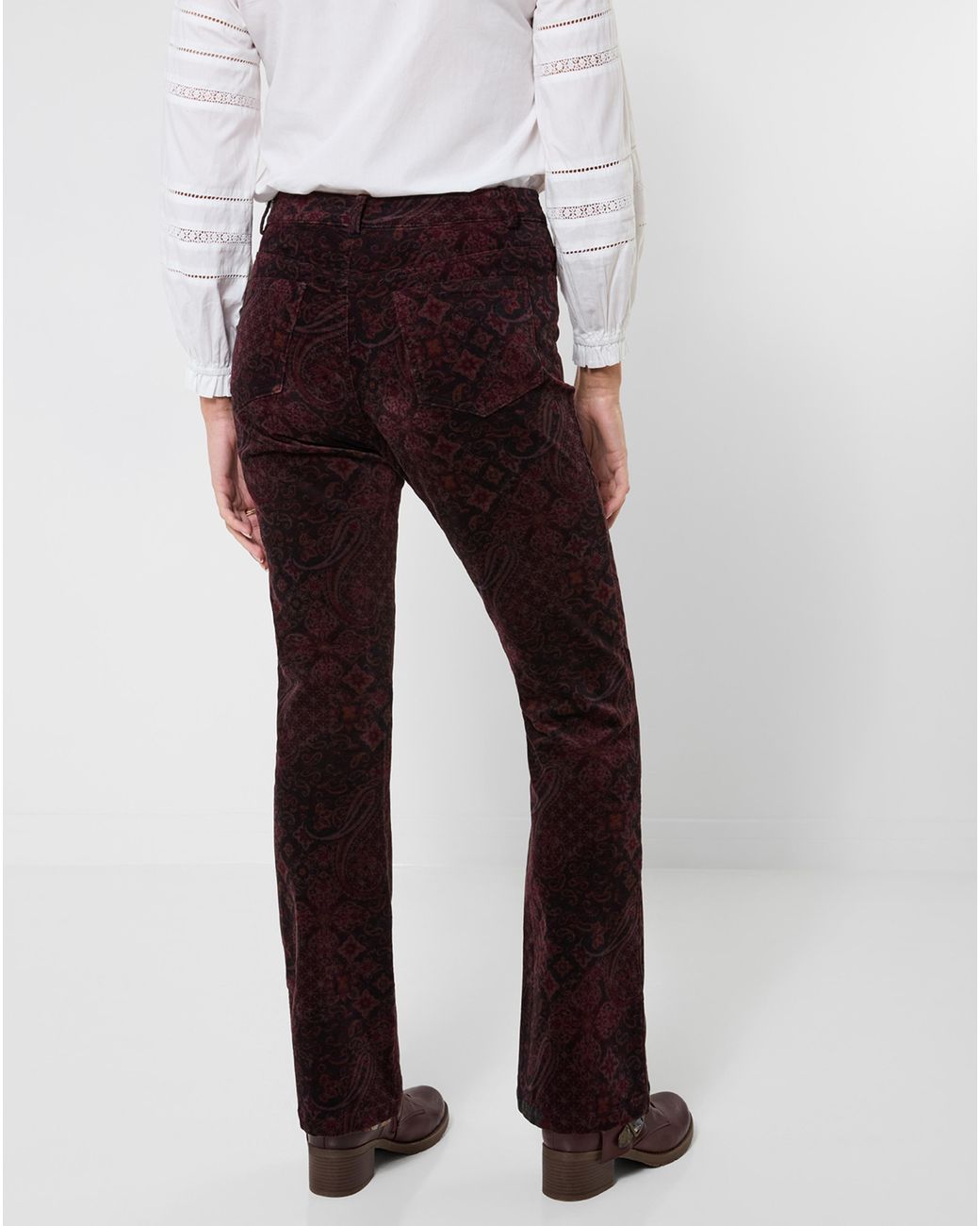 Joe Browns Brown Printed Moleskin Trouser