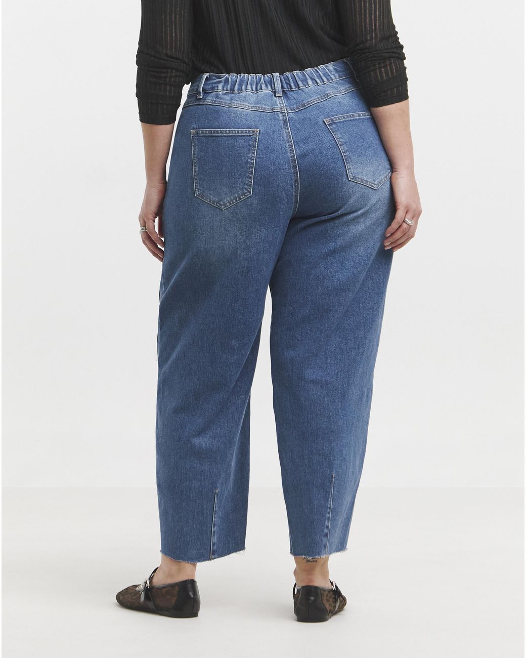 Simply Be Blue Tapered Leg Jean