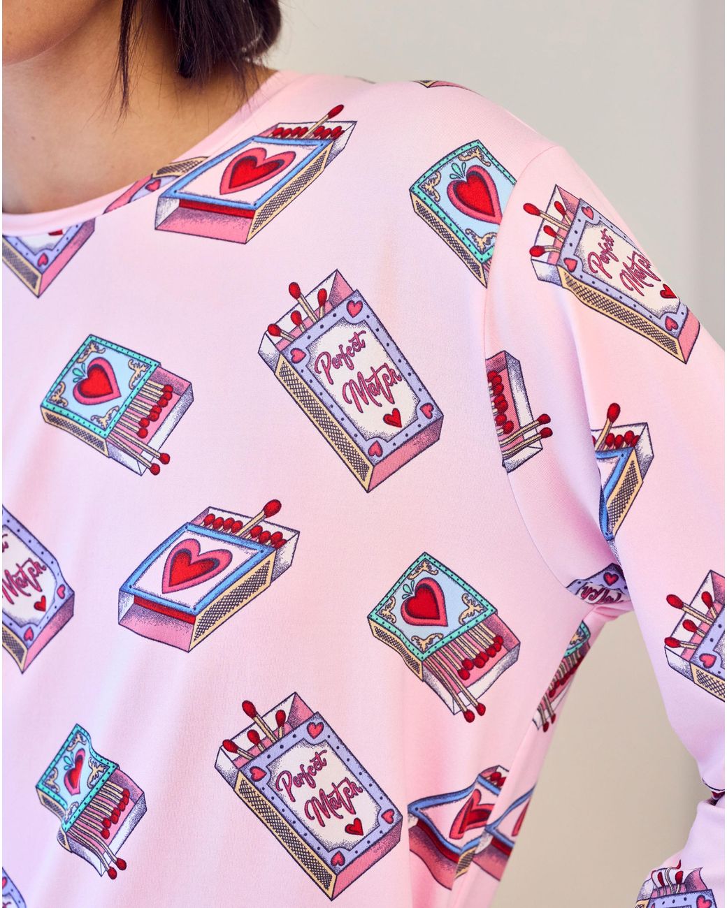 Chelsea Peers Pink Classic Long Sleeve Set