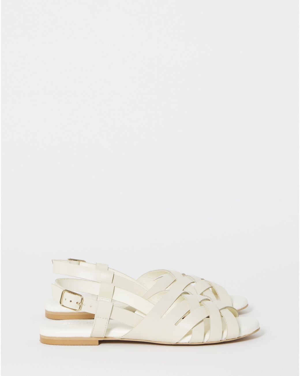 Simply Be White Woven Slingback Sandals Extra Wide Fit