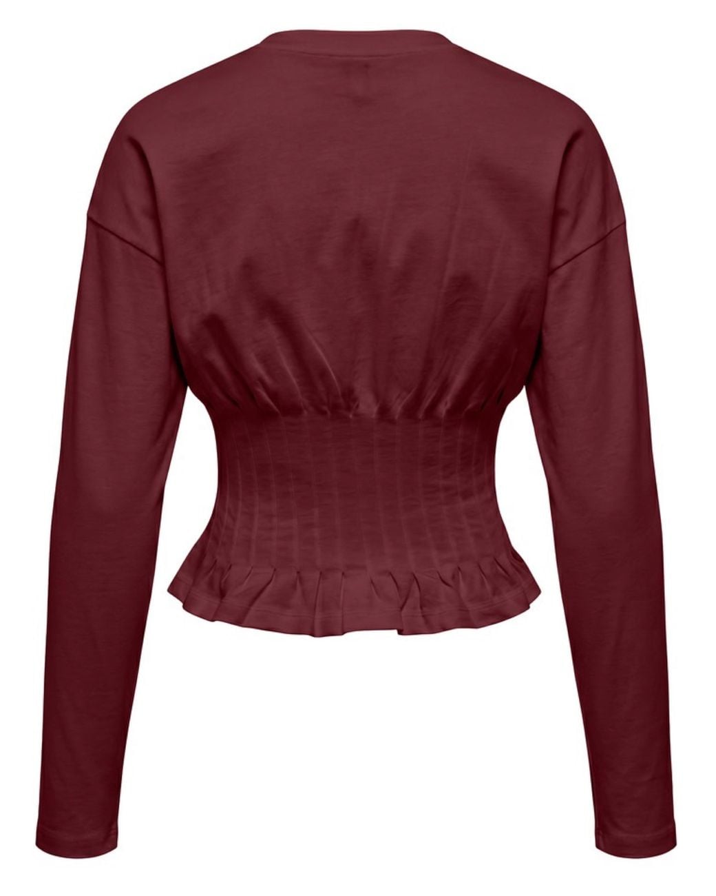 ONLY Red Marie Corsage Jersey Top