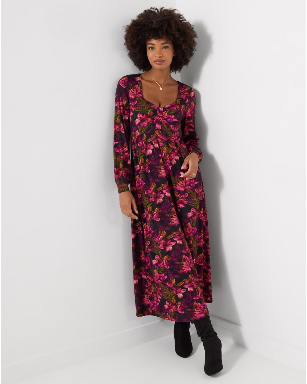 Joe Browns Red Jersey Midi Dress