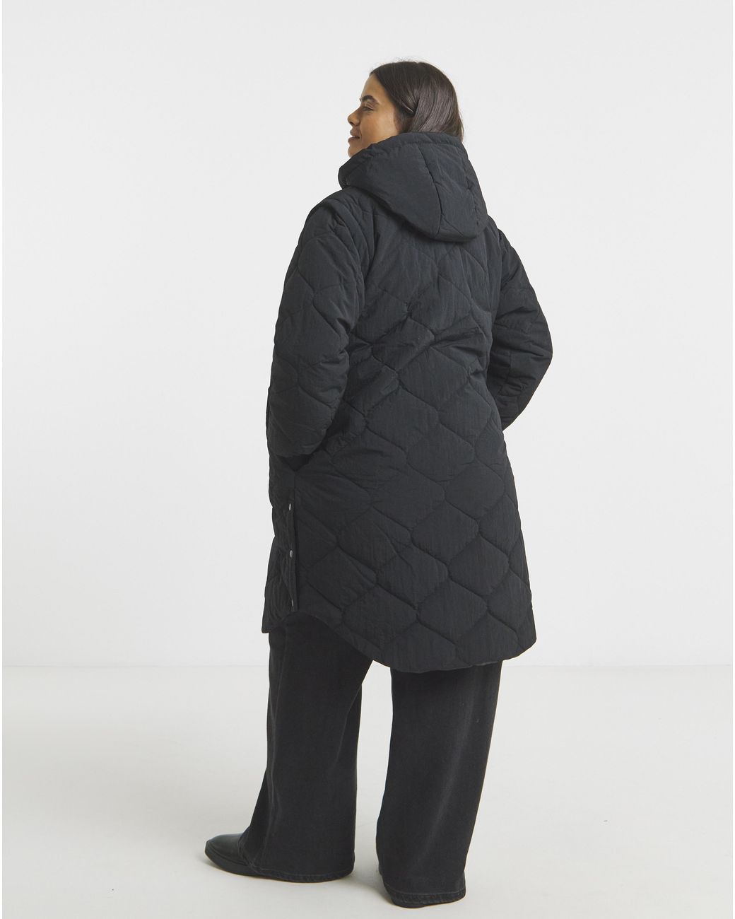 Simply Be Blue Quilted Hybrid Jacket Gilet