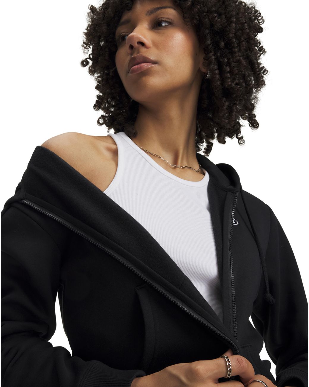 Under Armour Black Rival Fleece Full-Zip