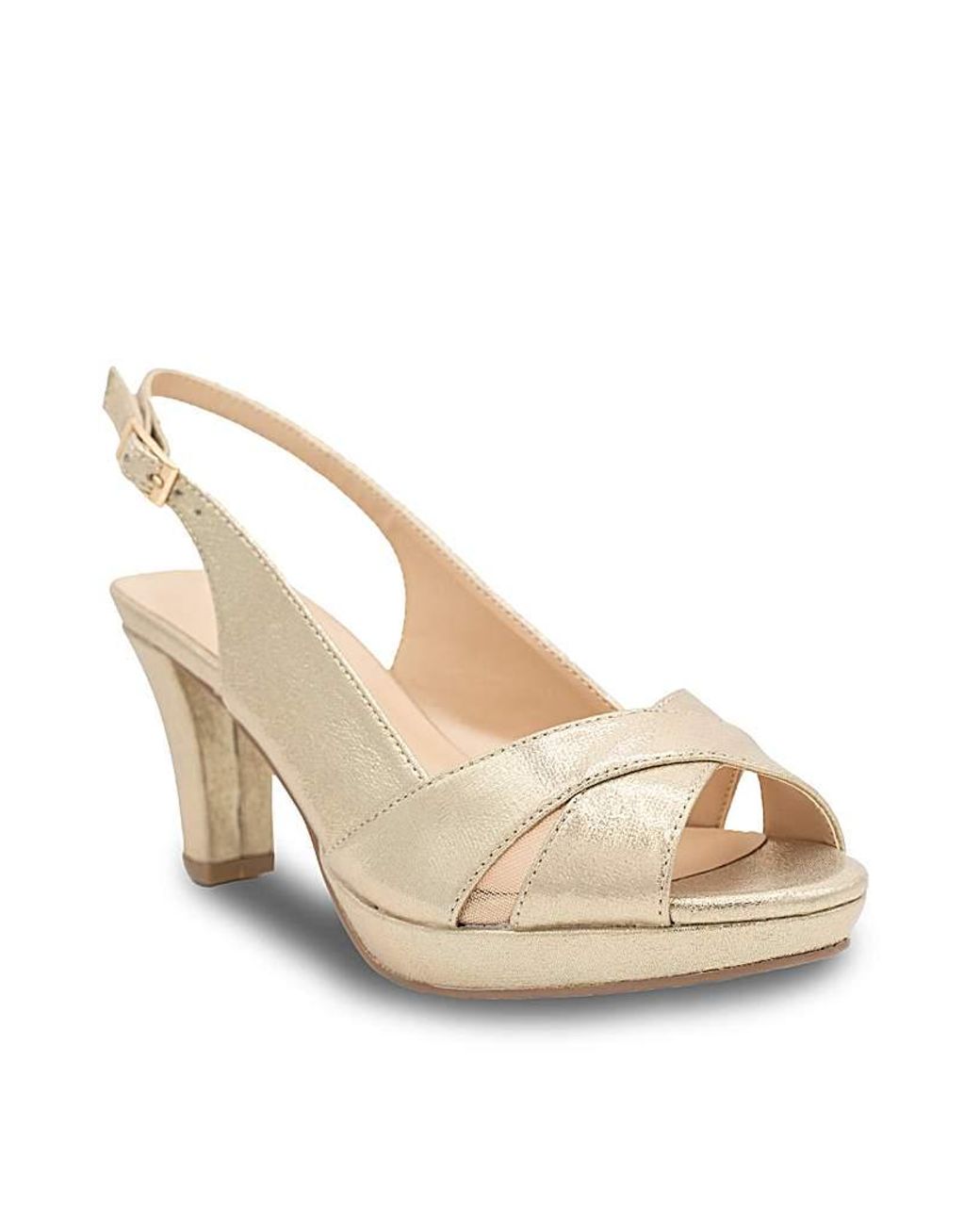 Paradox London Natural Luisa Platform Sandals