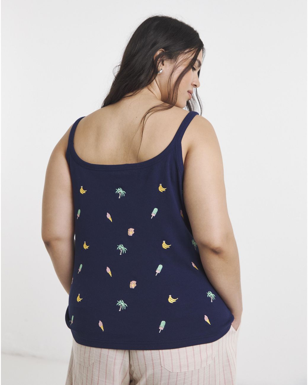 Simply Be Blue Holiday Embroidered Vest
