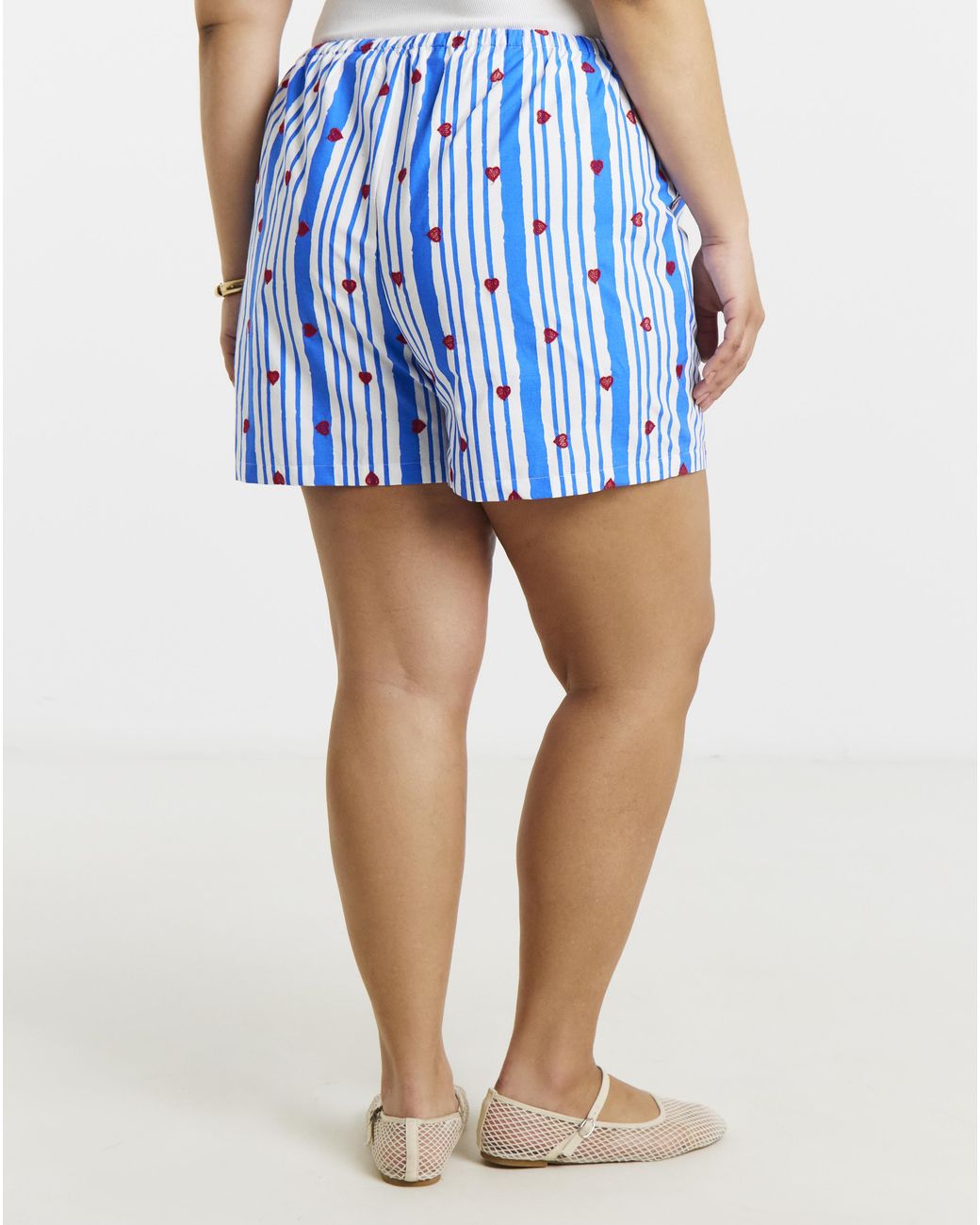 Simply Be Blue Embroidered Short