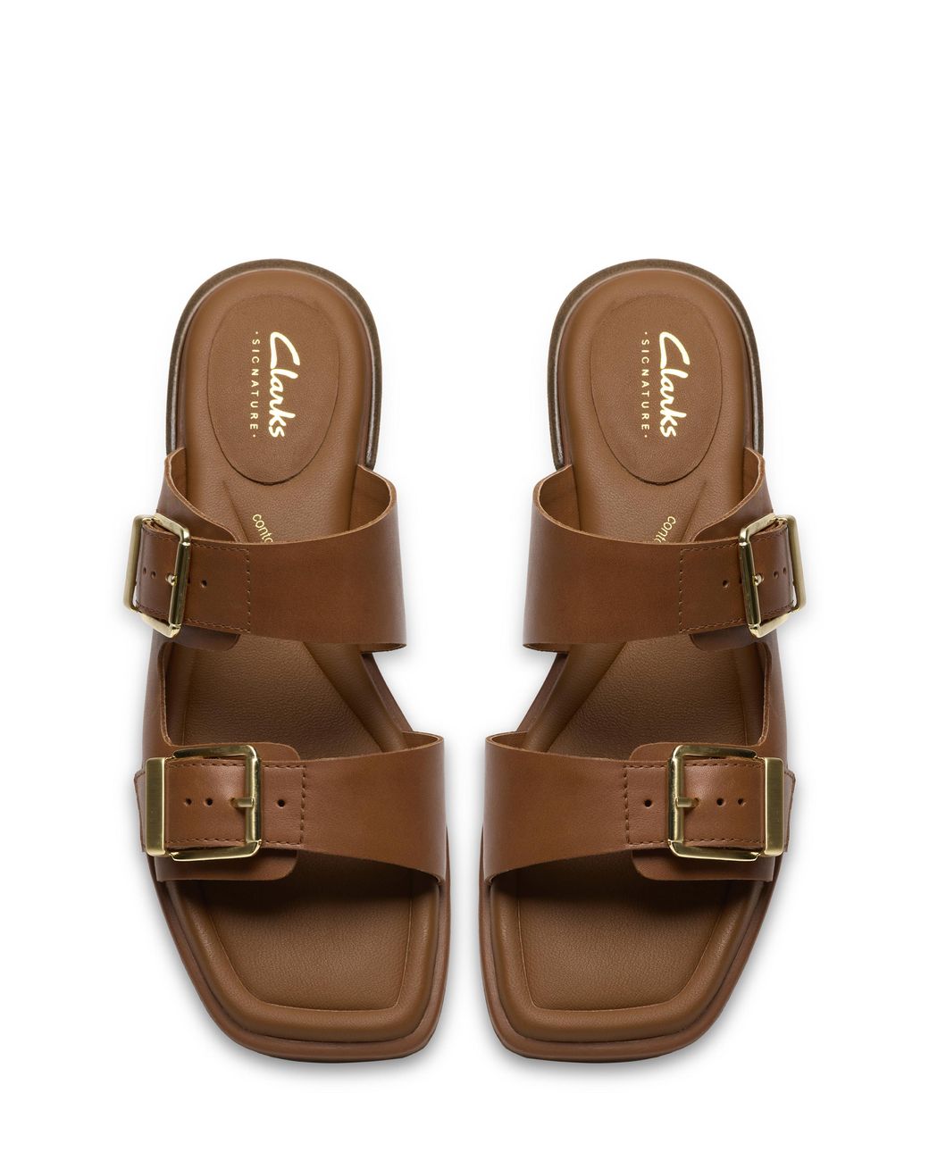 Clarks Brown Ariany Leather Sandal D Fit