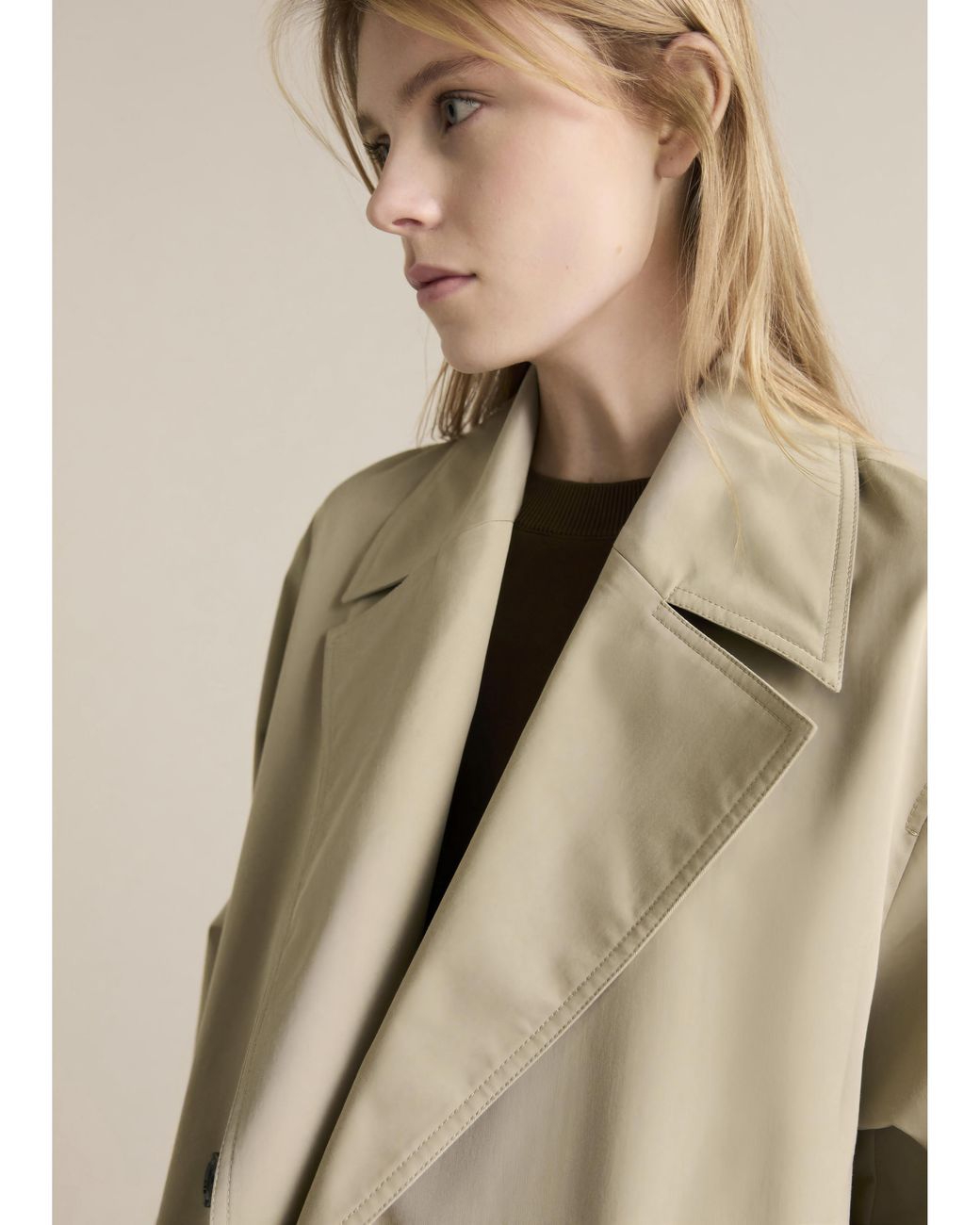 Mango Natural Oversized Trenchcoat
