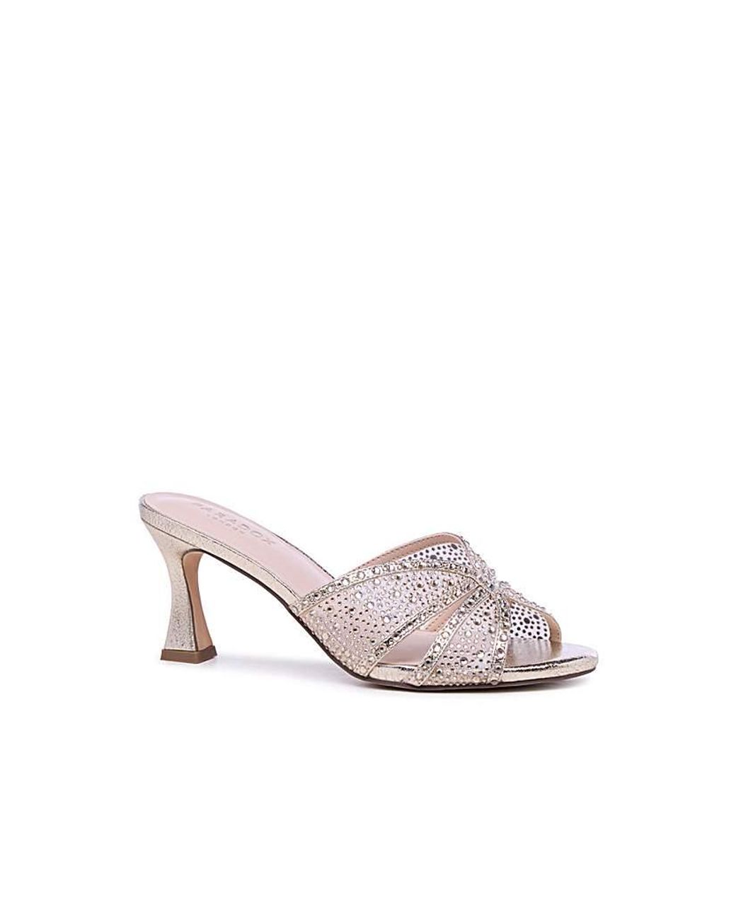 Paradox London White Marisol Mule Heel