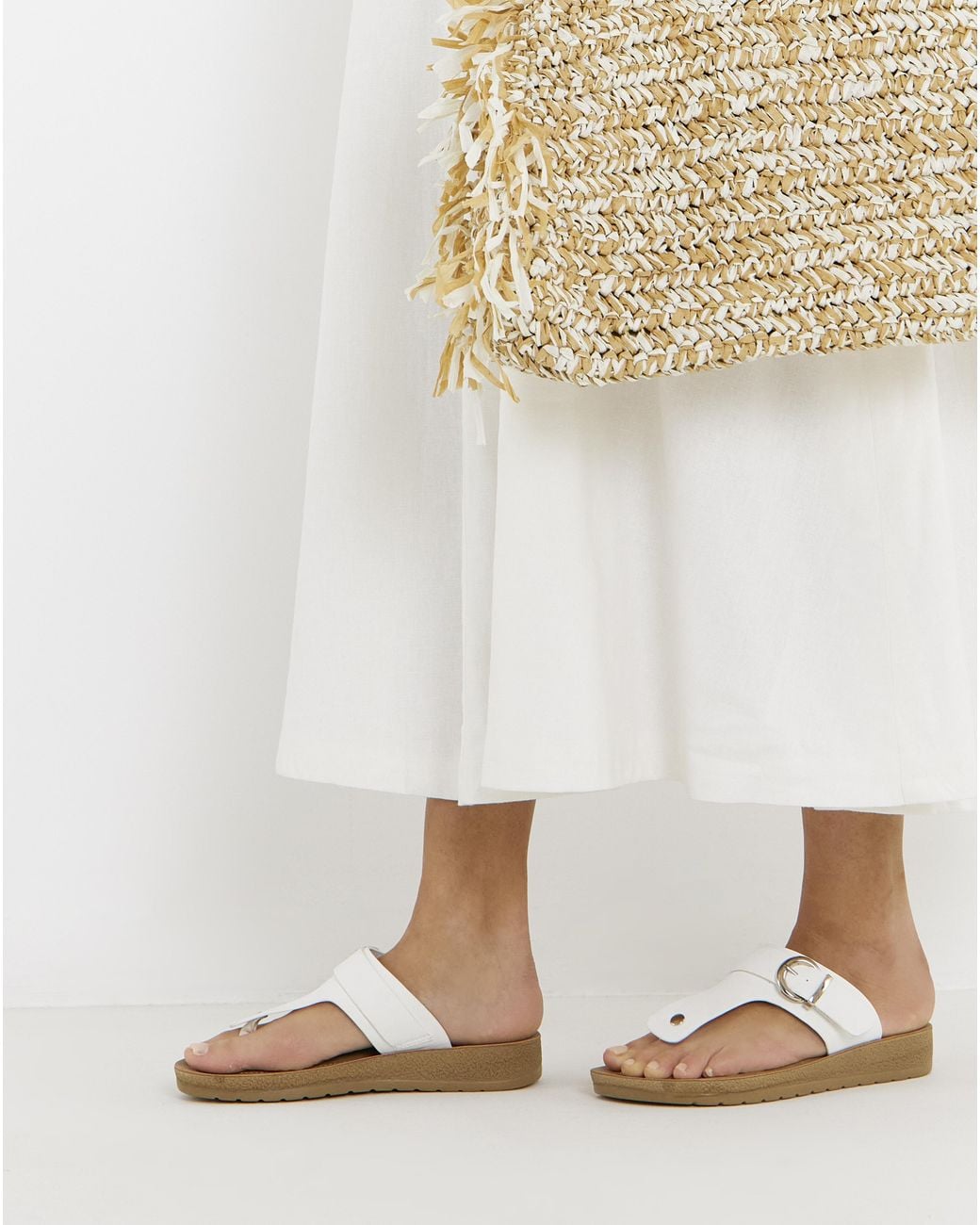 Simply Be Natural Toe Post Comfort Sandal Wide