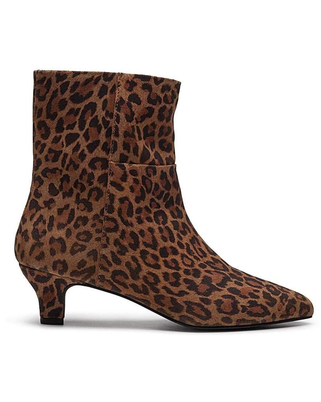 Hush Puppies Brown Nahla Kitten Heel Boot