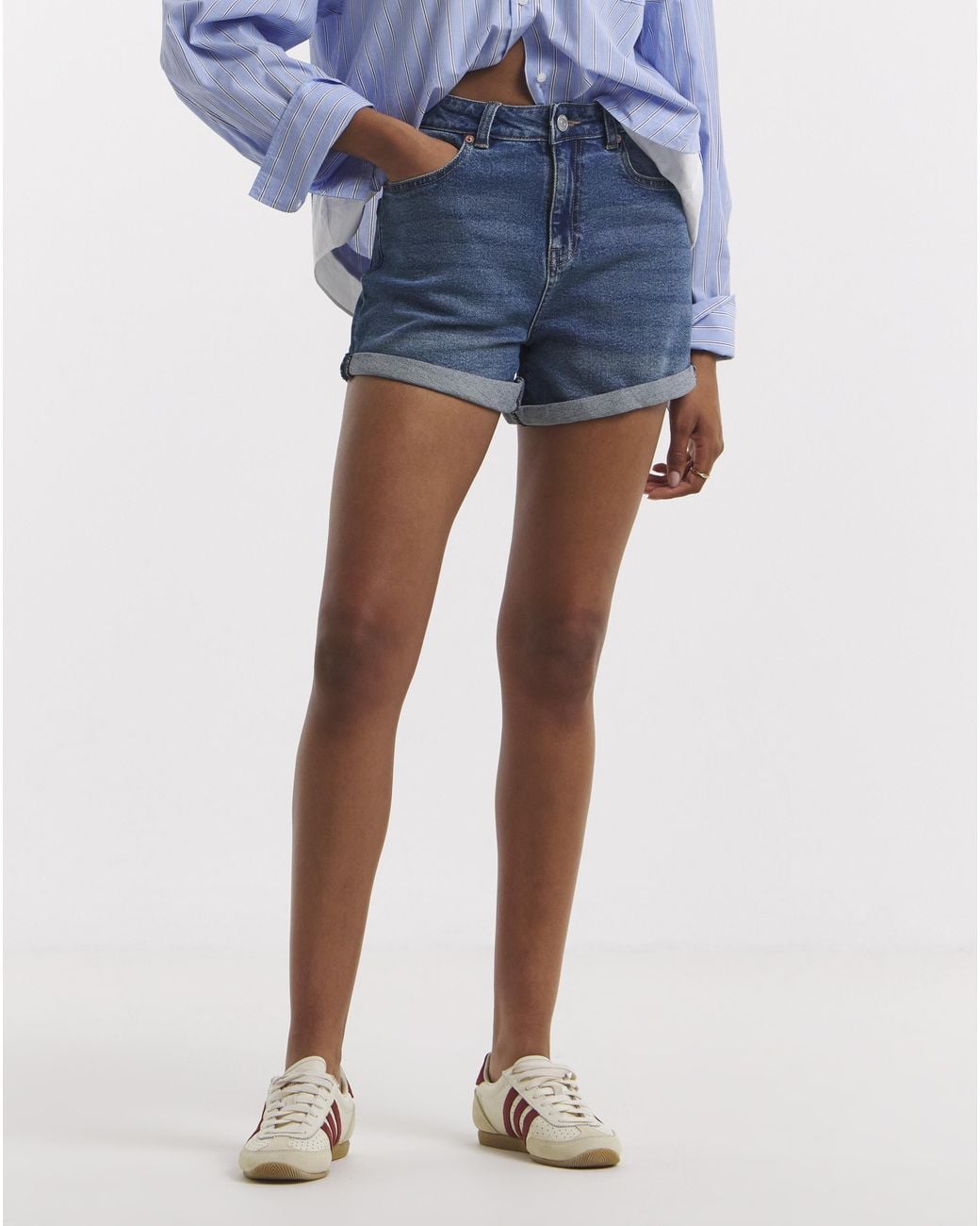 Simply Be Blue 99/1 Loose Mom Short