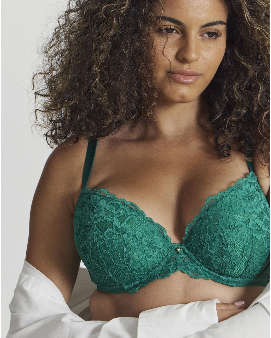 Ann Summers Green Sexy Lace Plunge Bra