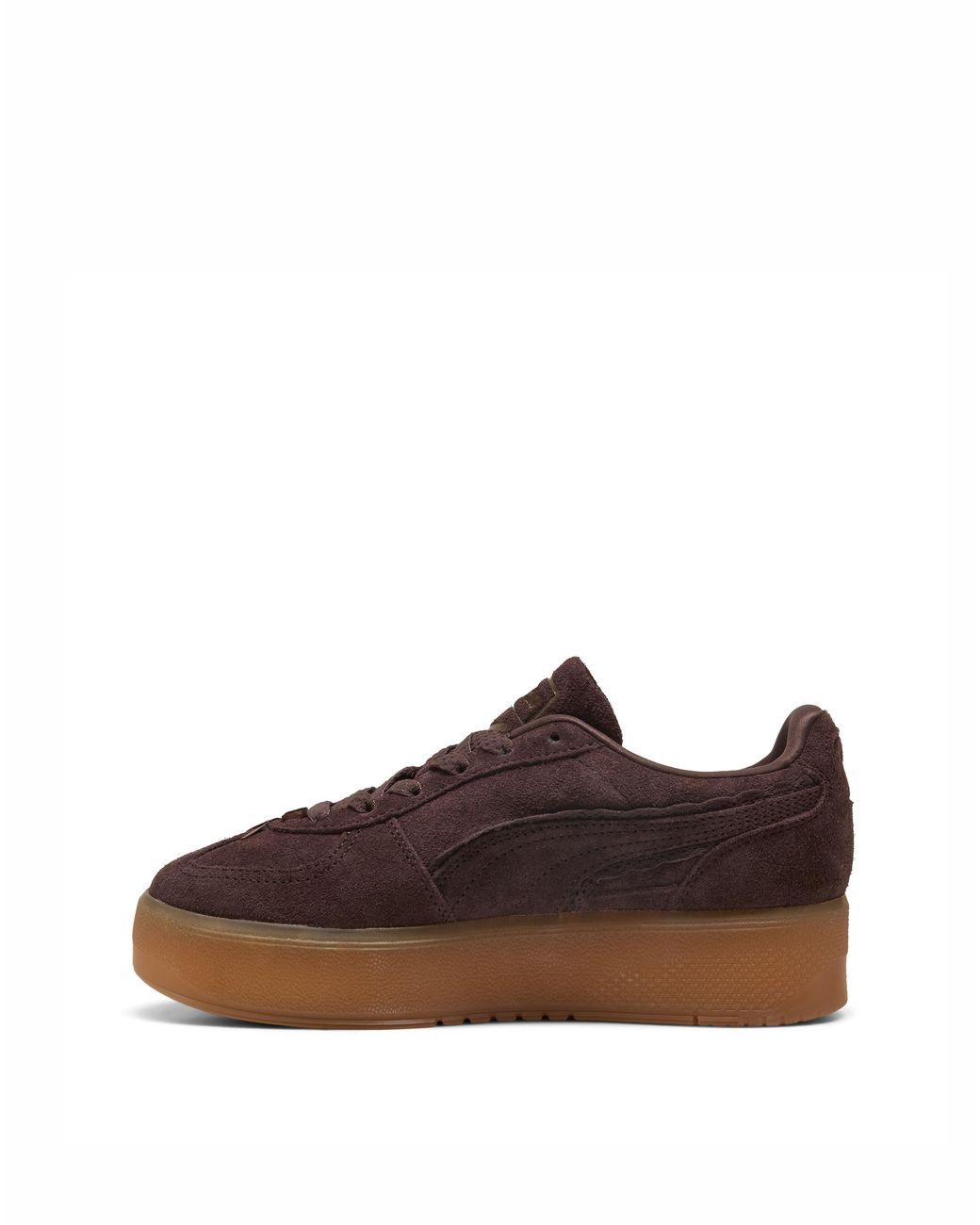 PUMA Brown Palermo Elevata Suede Trainers