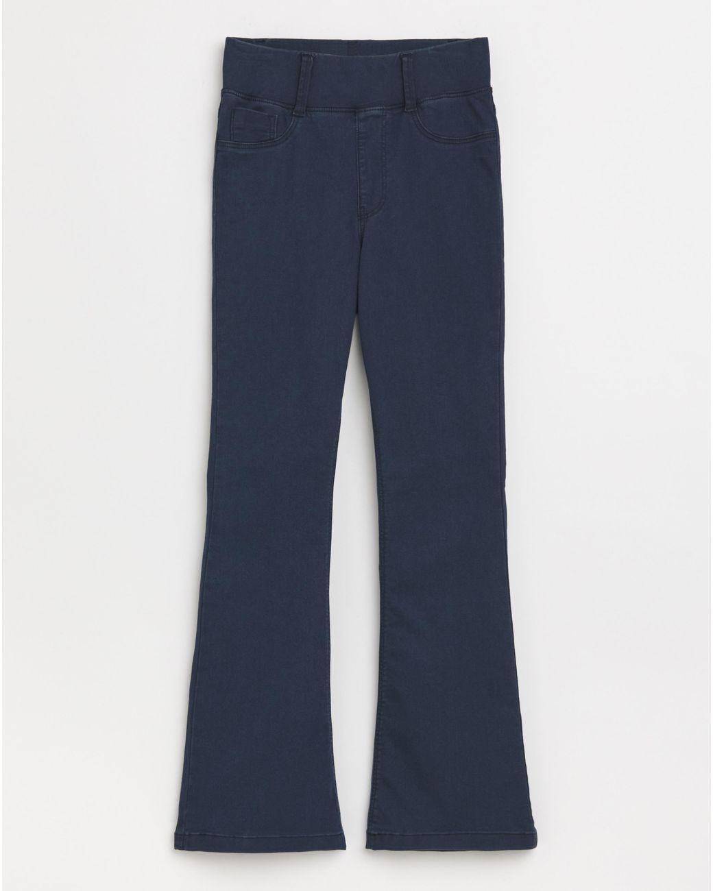 Simply Be White Flared Pull On Jeggings