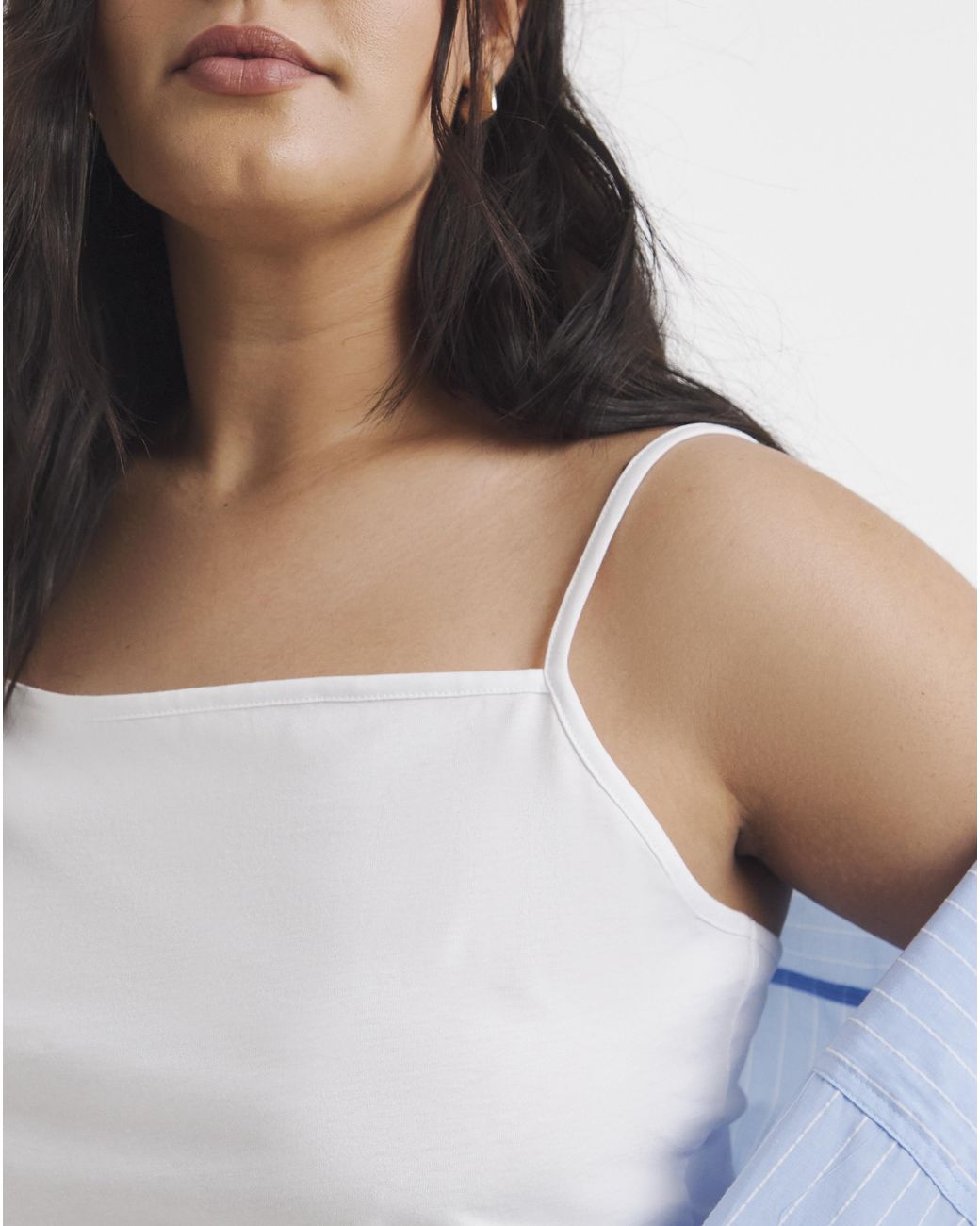 Simply Be Blue 3 Pack Square Neck Camis