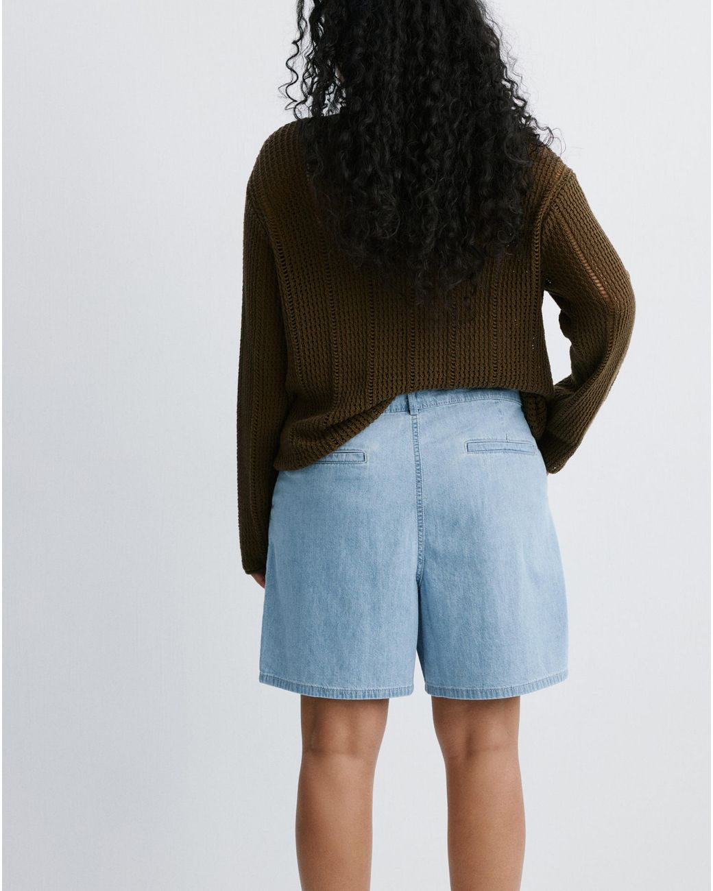 Mango Blue Bermudas Amelie