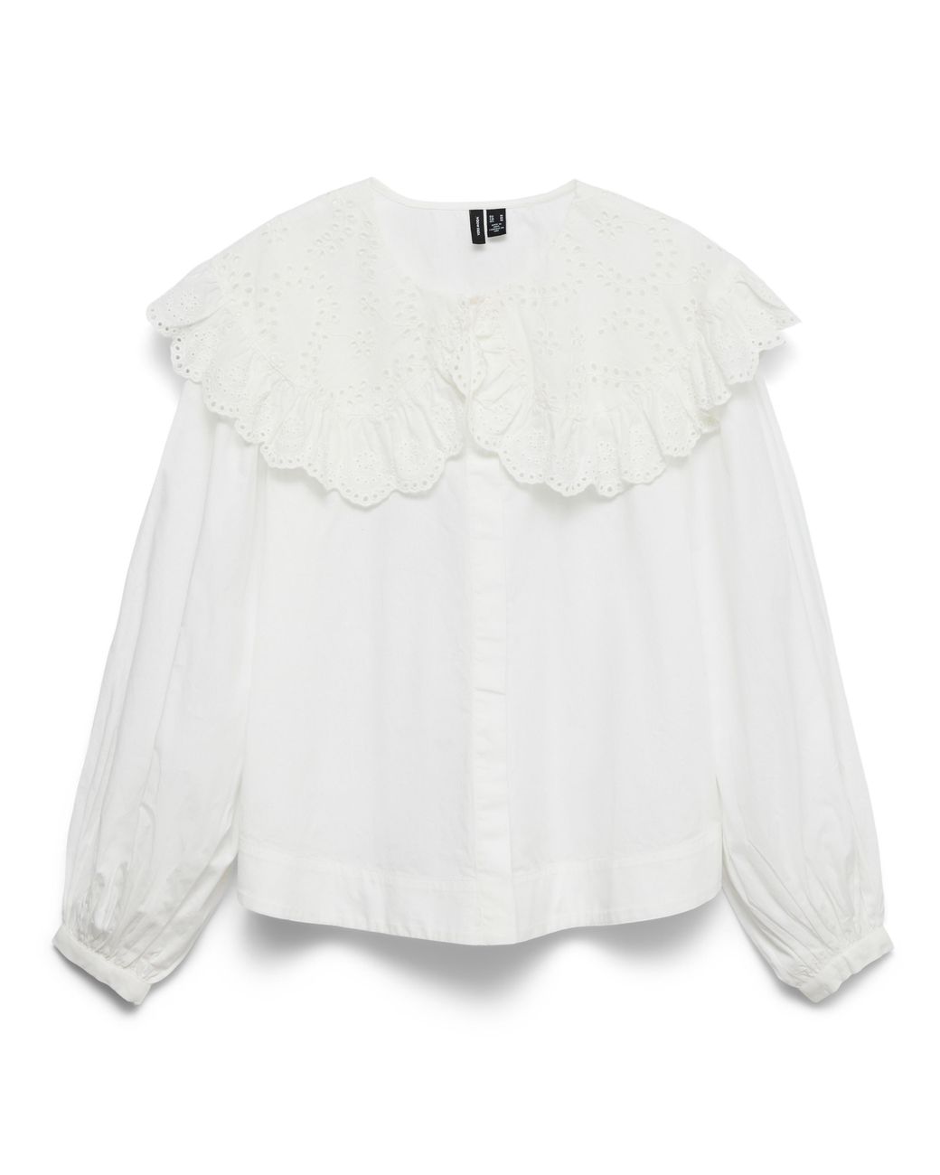 Vero Moda White Lilo Collar Woven Blouse