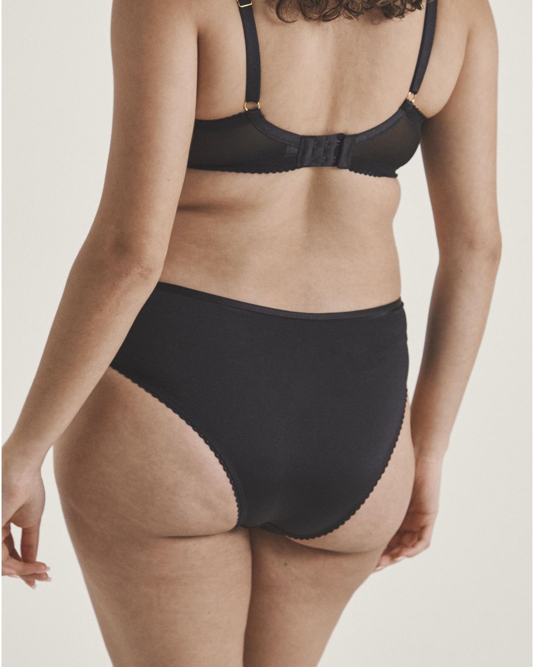 Pretty Secrets Black Full Briefs
