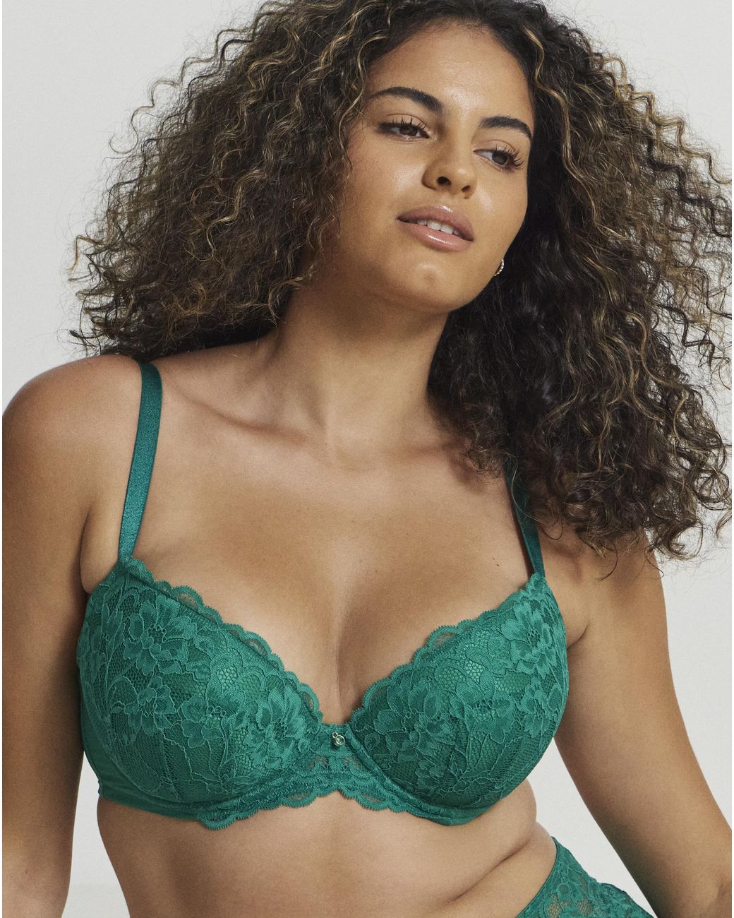 Ann Summers Green Sexy Lace Plunge Bra