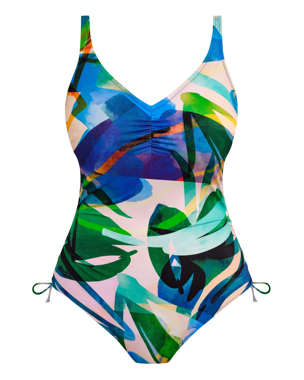 Fantasie Blue Molokai Shores V-Neck Swimsuit