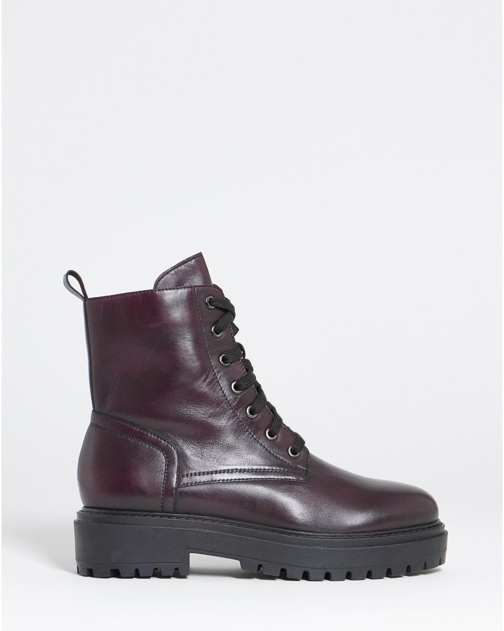 Simply Be Blue Chunky Lace Up Boot Extra Wide