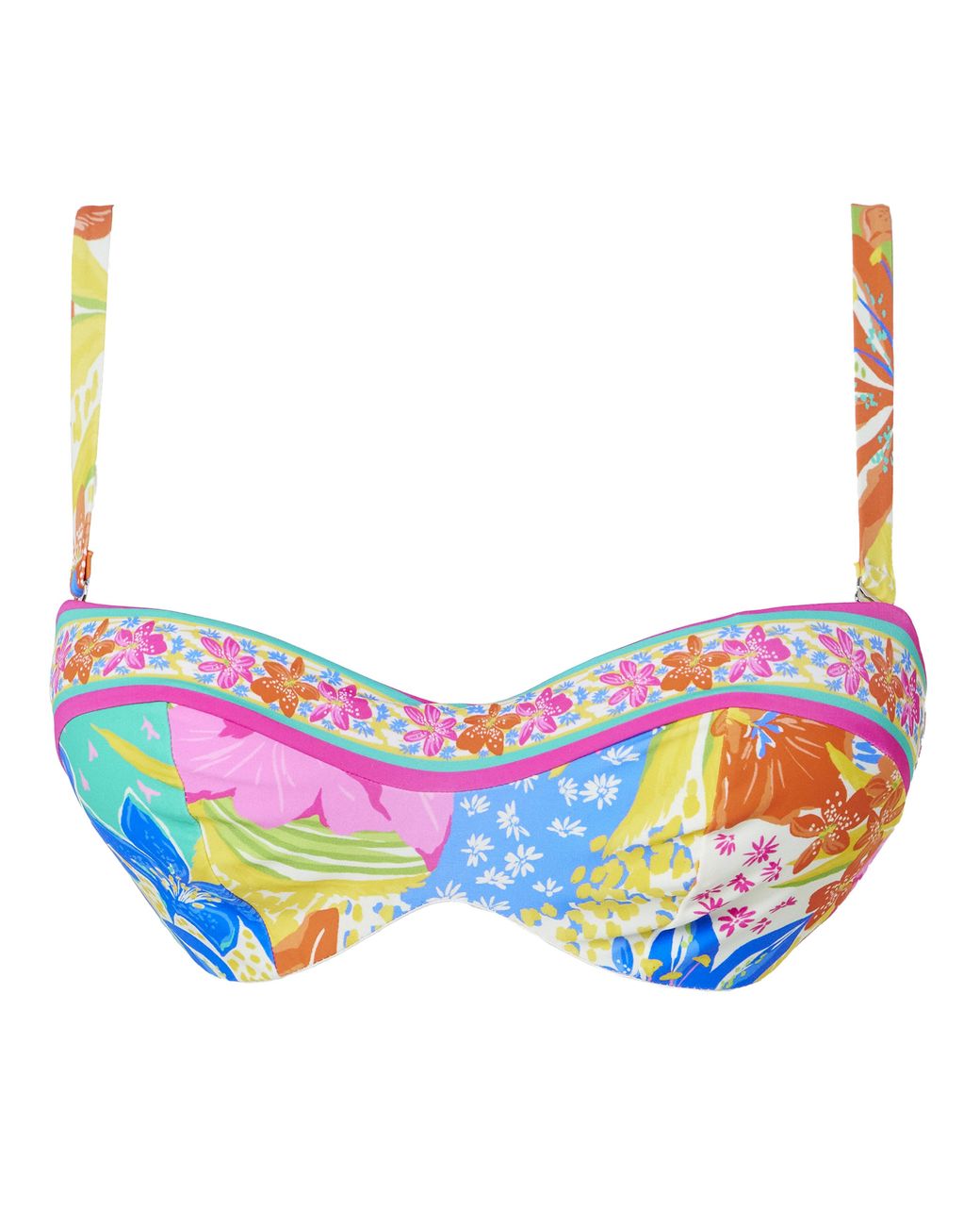 Figleaves White Frida Bandeau Bikini Top