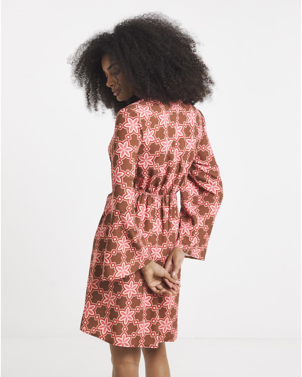 Twisted Wunder Red Mini Crepe Dress
