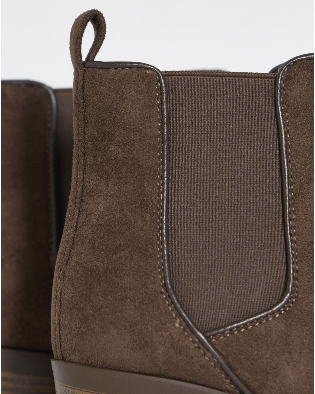 JD Williams Gray Chelsea Block Heel Ankle Boot Wide