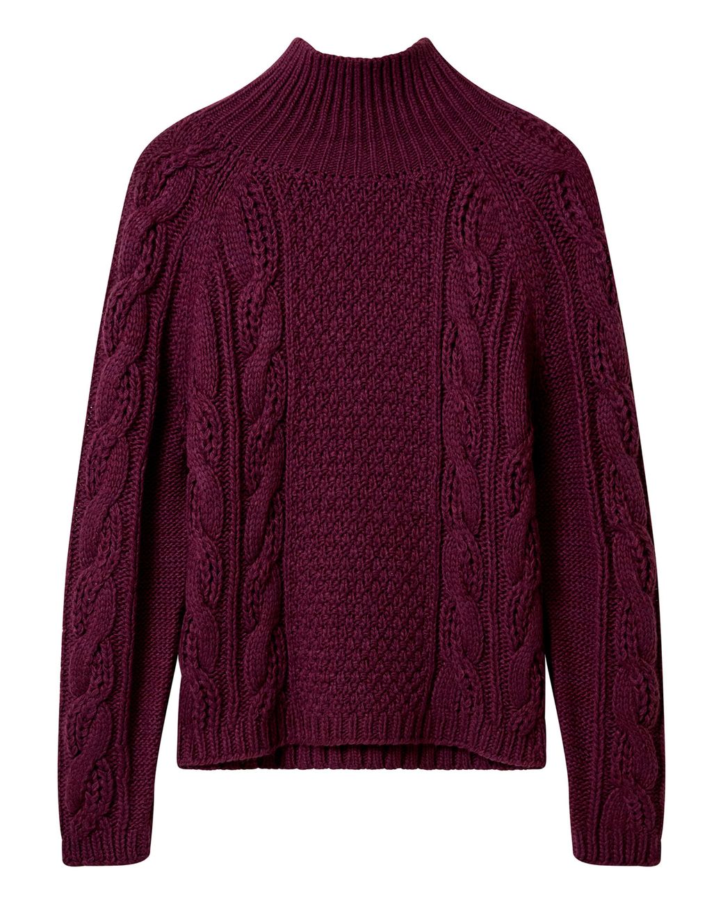Joe Browns Purple Freya Cable Knit Jumper
