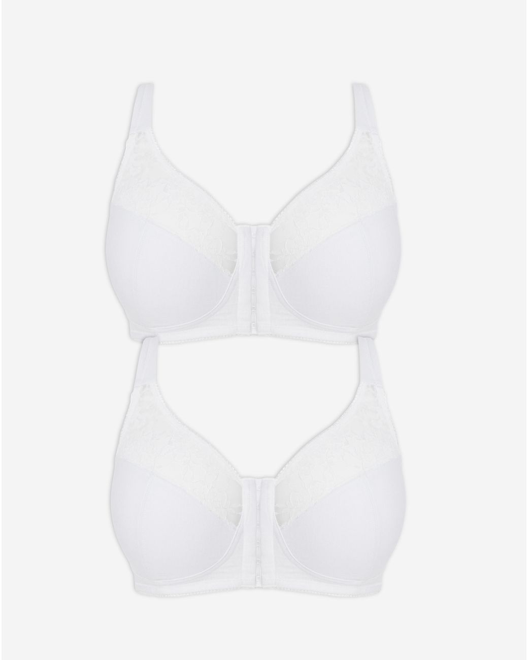 Pretty Secrets Multicolor 2 Pack Lace Front Fasten Nw Fc Bras