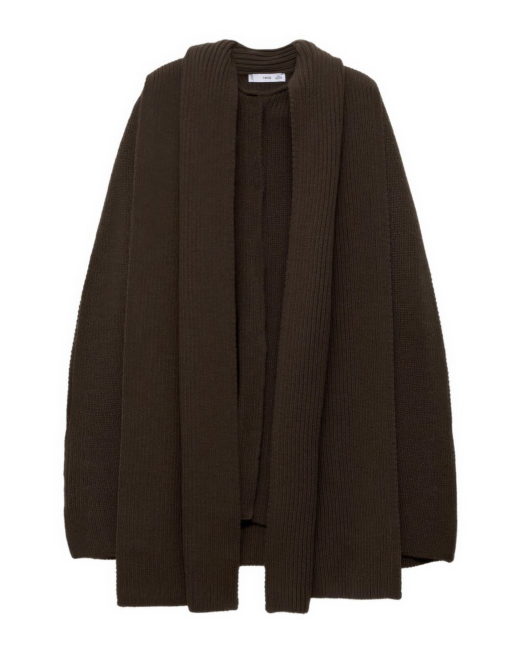 Mango Black Capri Cable Knit Cape