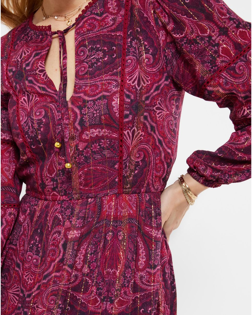 Joe Browns Green Long Sleeve Maxi Dress