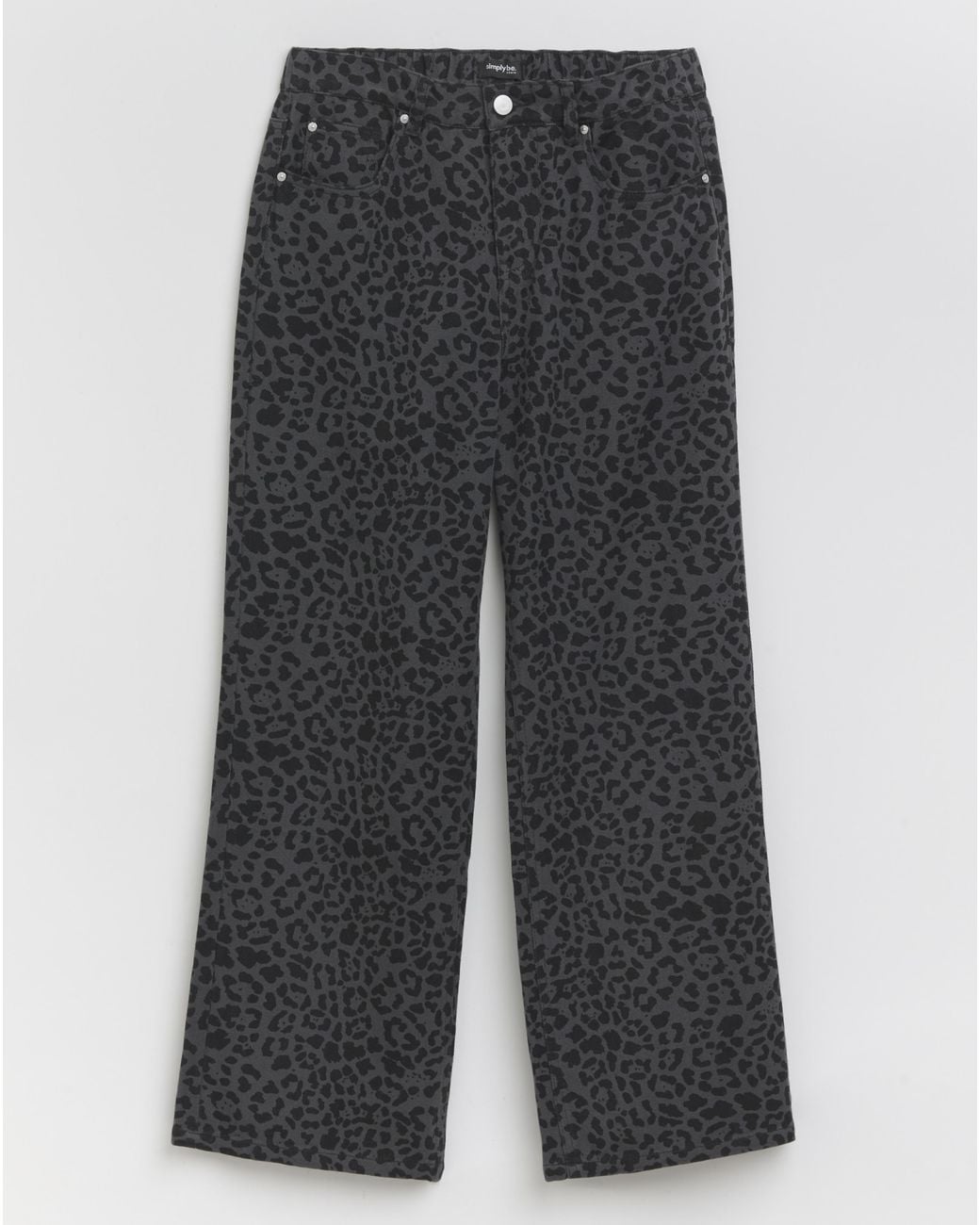Simply Be Blue Sbe Wide Leg Jeans