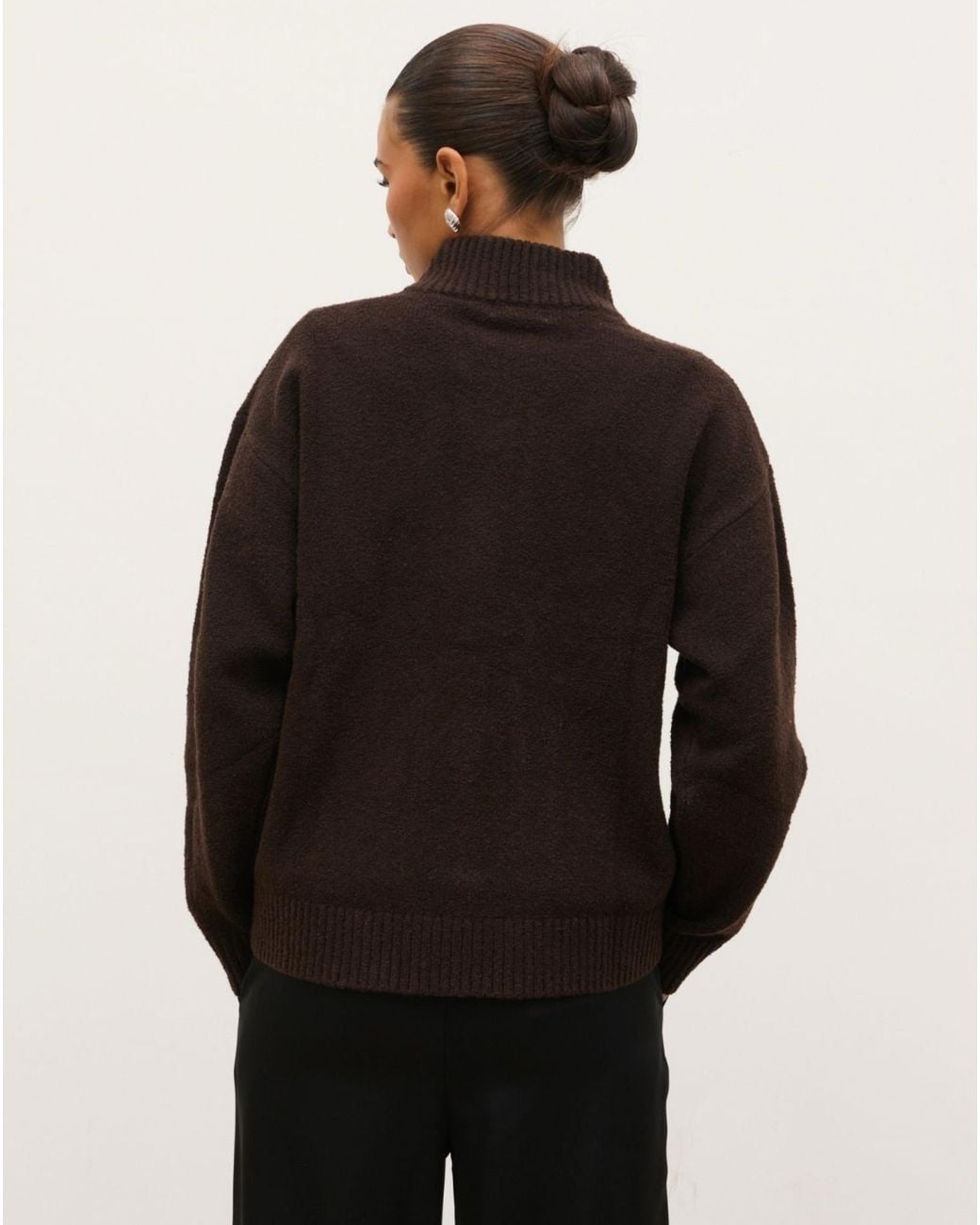 Pretty Lavish Black Camille Knit Bomber
