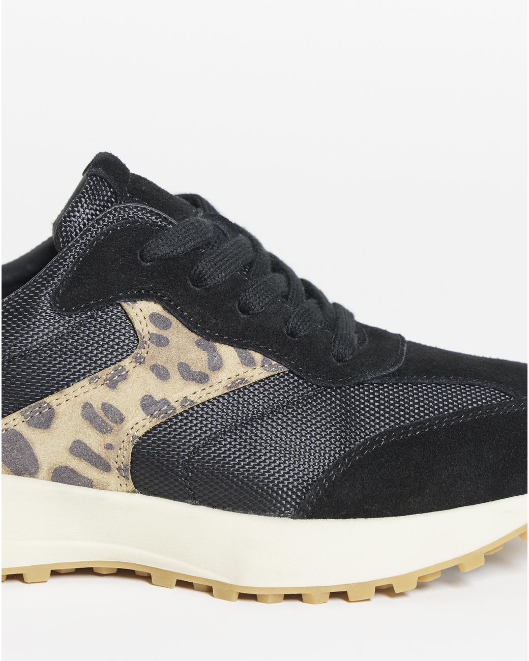 Simply Be Blue Retro Runner Trainer Wide Fit