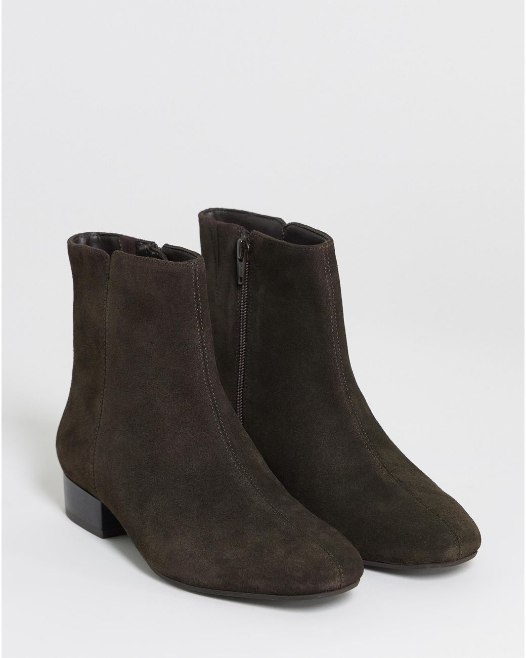 JD Williams Blue Suede Ankle Boots E Fit
