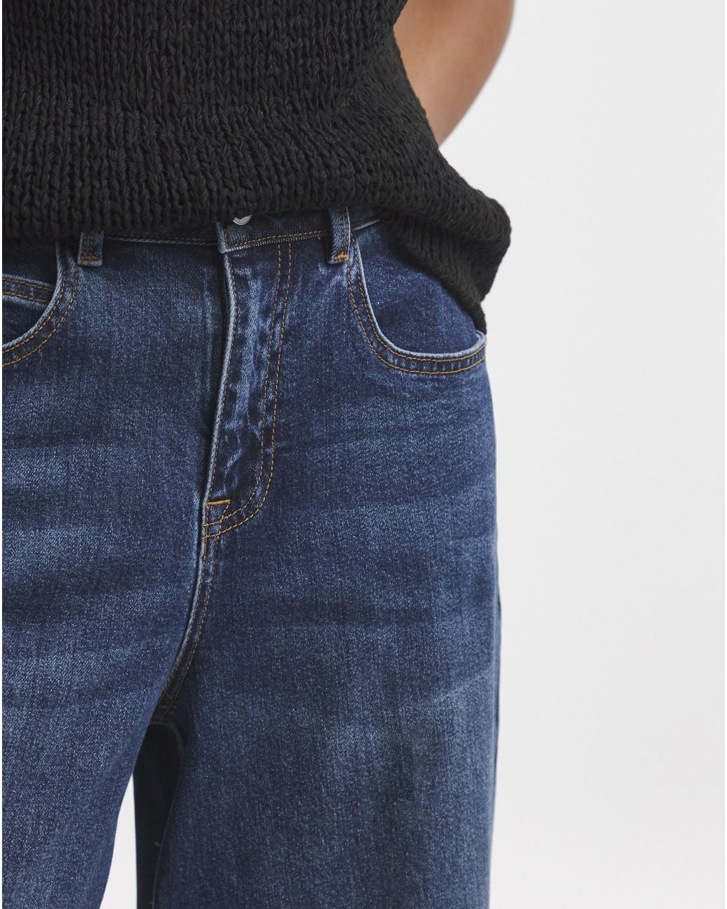 Simply Be Blue Barrel Jean