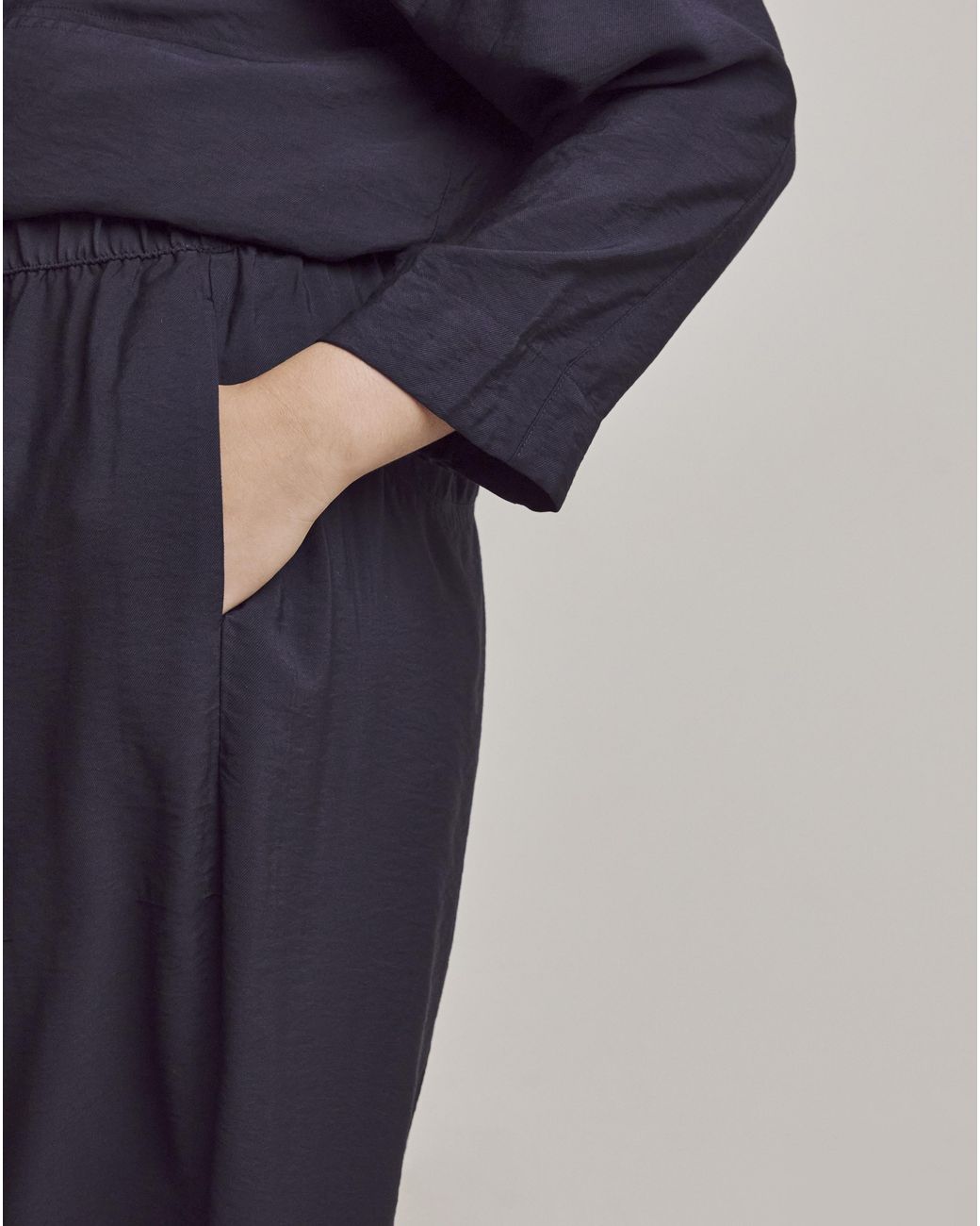 Julipa Blue Tapered Pull On Trousers