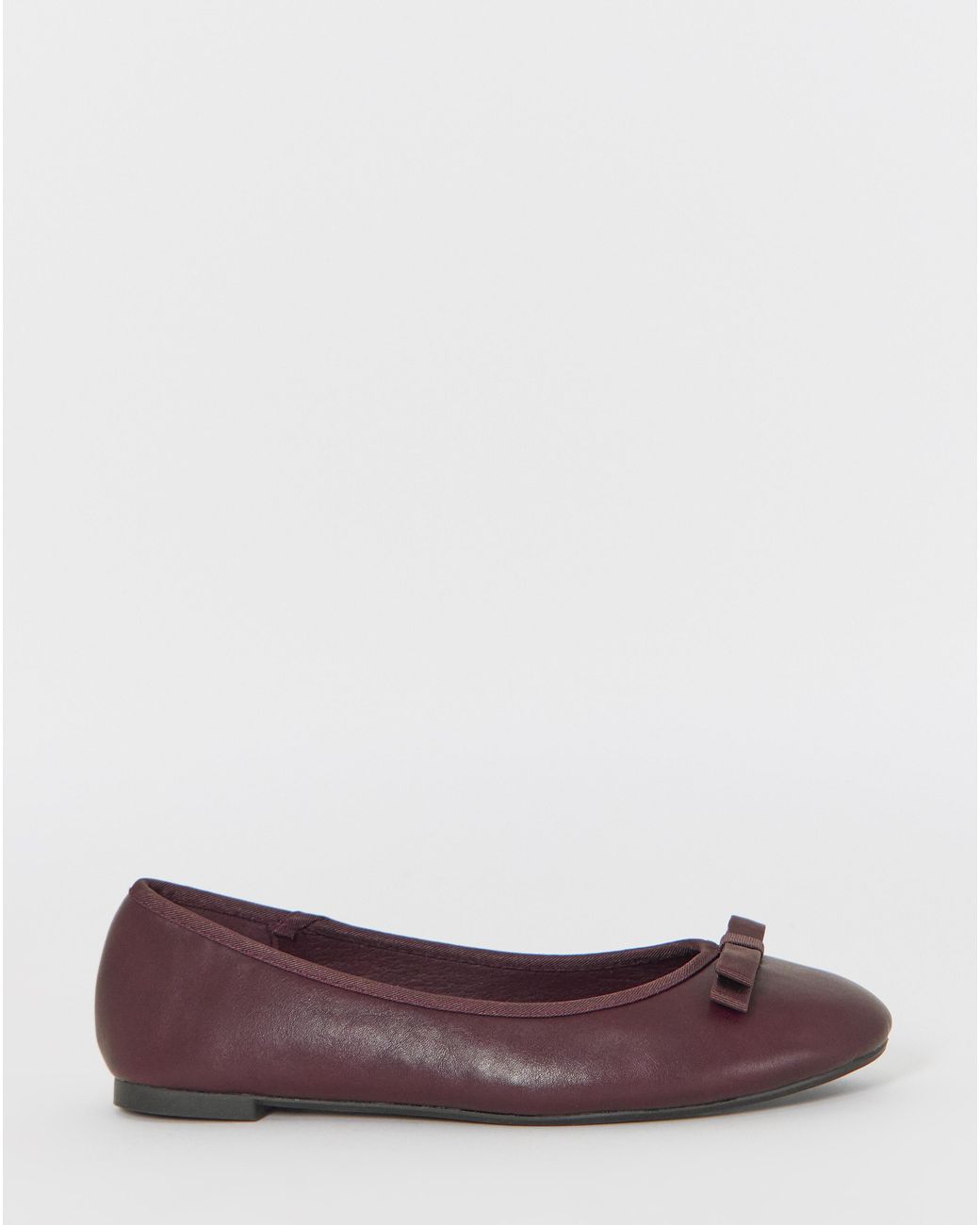 Simply Be Blue Classic Ballerina Bow Shoe Extra Wide