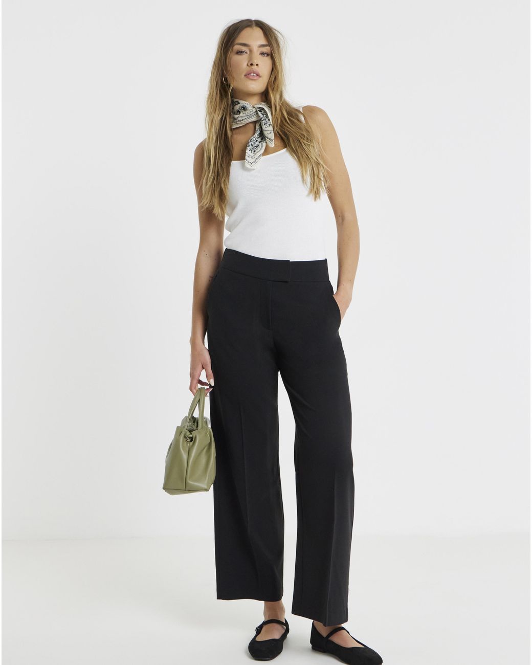 Simply Be White Magisculpt Wide Leg Regular