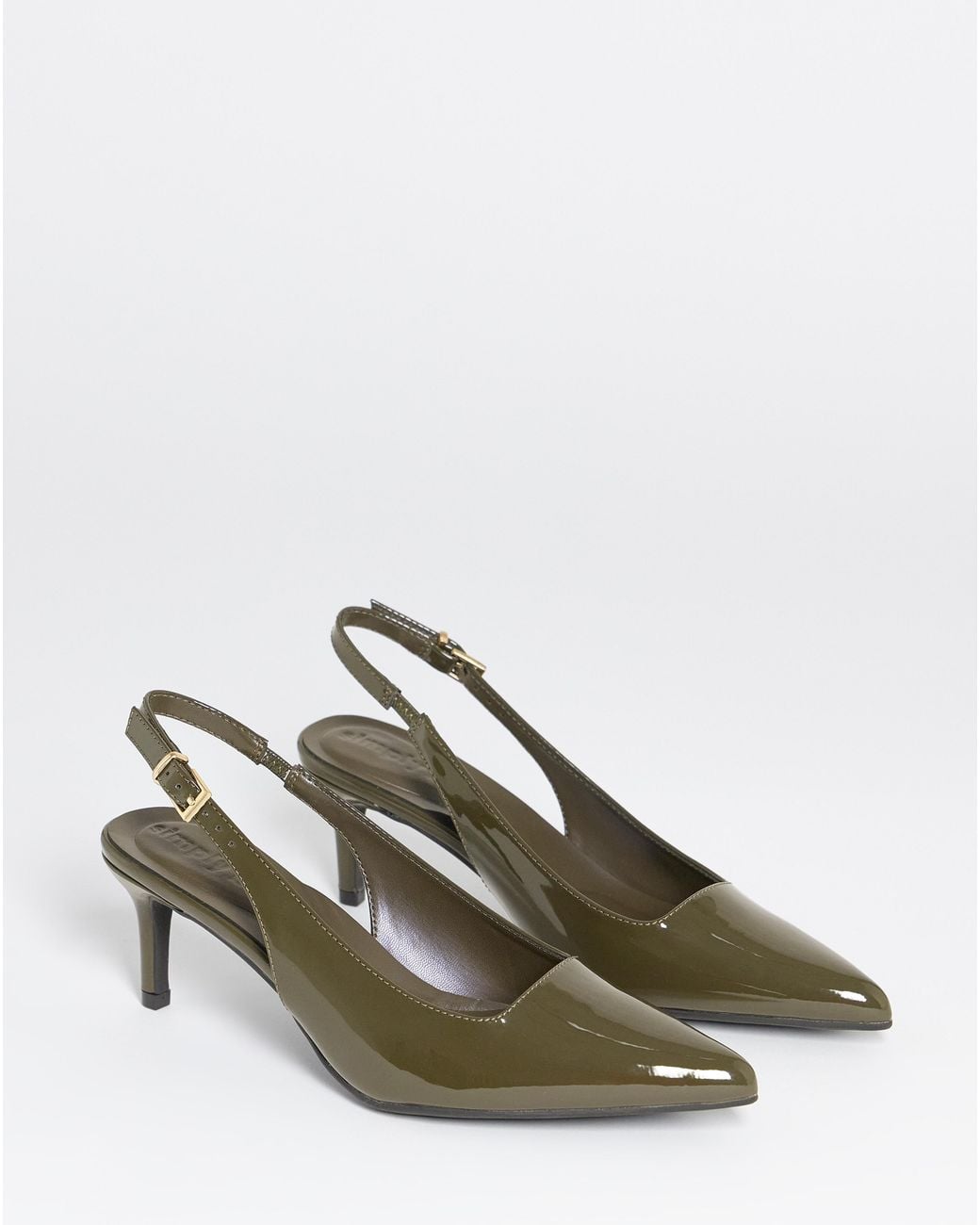Simply Be Blue Pointy Toe Slingback Wide