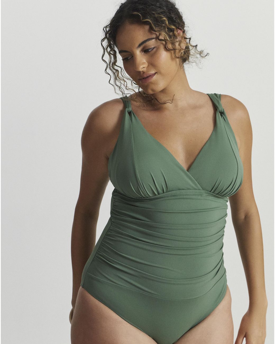 MAGISCULPT Green Full Contour Shaping Swimsuit