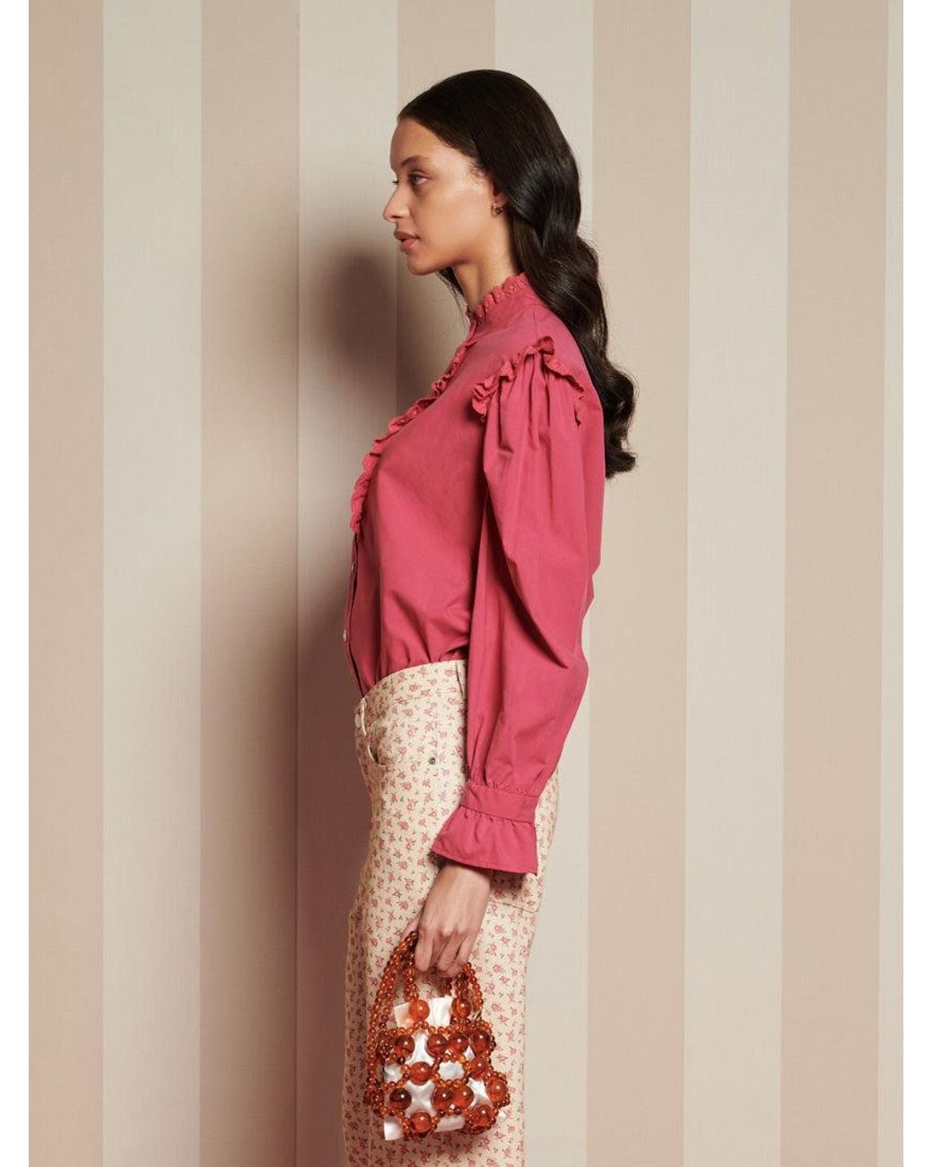 Sister Jane Pink Fern Fare Blouse