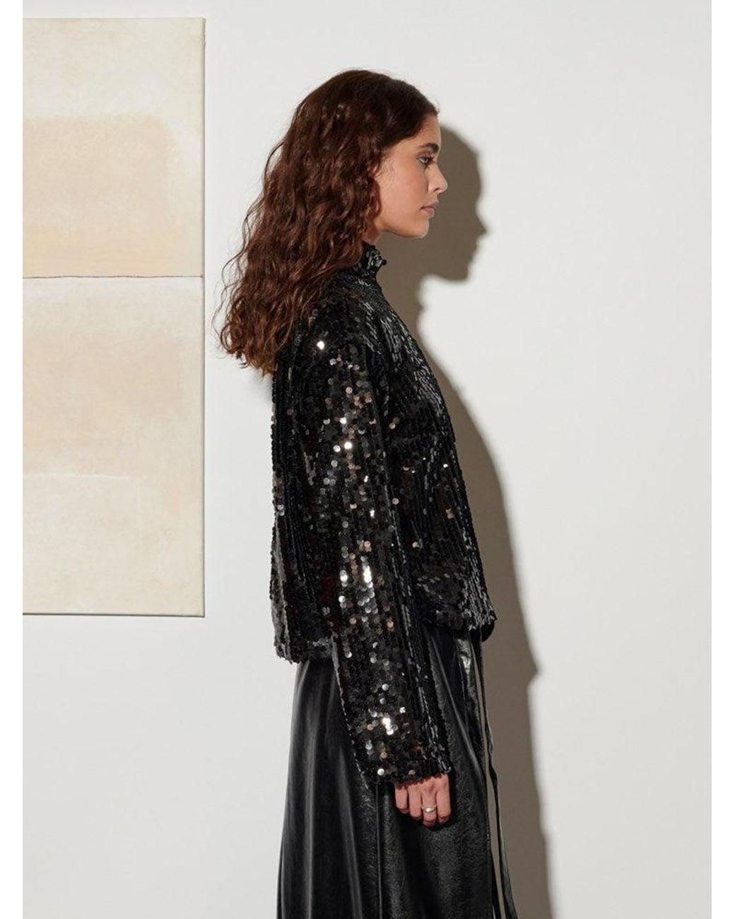 Sister Jane Black Ghospell Anita Sequin Top